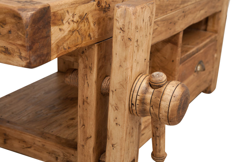 Biscottini Porta Tv in legno massello di tiglio finitura naturale L120XPR65XH45 cm. Made in Italy