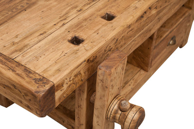 Biscottini Porta Tv in legno massello di tiglio finitura naturale L120XPR65XH45 cm. Made in Italy