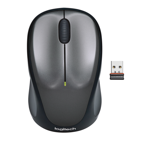 Mouse Cordless Logitech M235 - Micro ricevitore Wireless - 3 tasti - Wireless senza fili - Silver/Nero (910-002201)