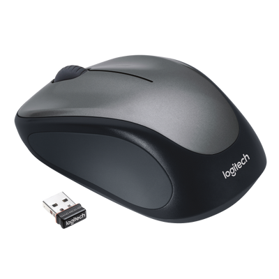 Mouse Cordless Logitech M235 - Micro ricevitore Wireless - 3 tasti - Wireless senza fili - Silver/Nero (910-002201)