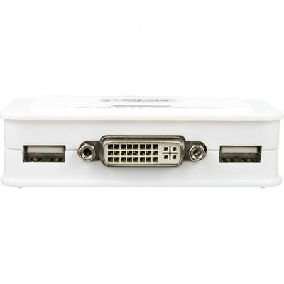 Switch KVM InLine - 2 vie - DVI-D - USB - con audio - integrato. Cavo