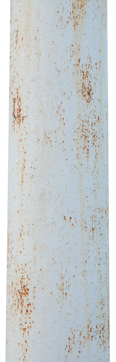 Biscottini Colonna in fusione di ghisa con capitello finitura bianca anticata LISCIA