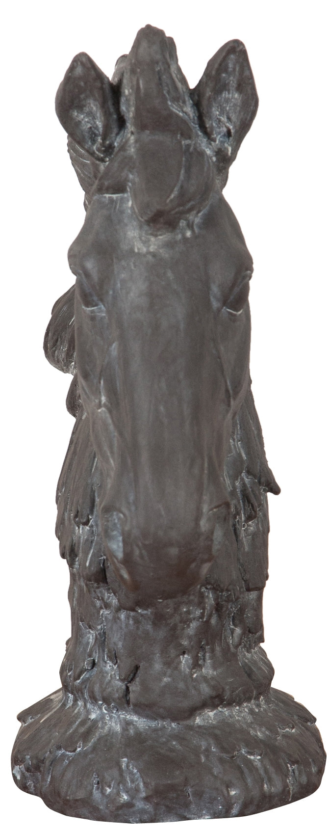Biscottini Testa di cavallo in resina finitura anticata L29xPR16,5xH41 cm Statua Offerta