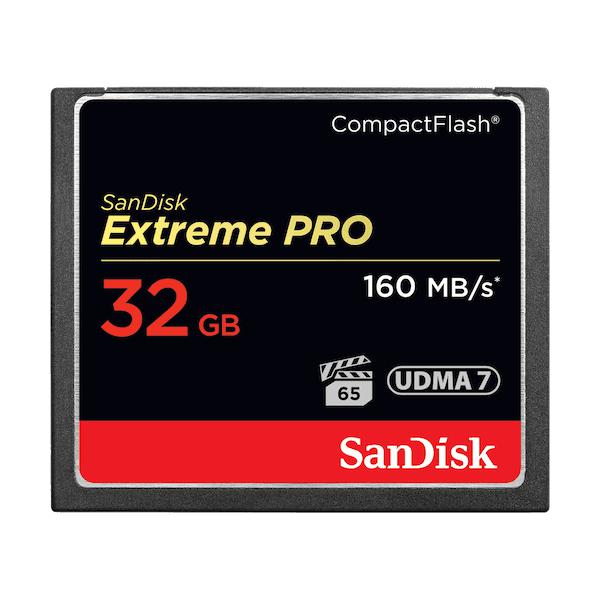SanDisk 32GB Extreme Pro CF 160MB/s CompactFlash