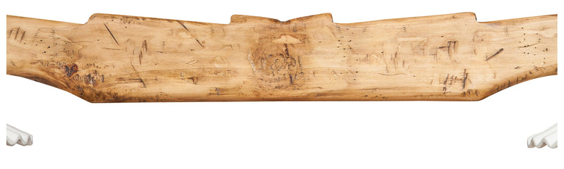 Biscottini Giogo lampadario in legno massello di tiglio finitura naturale. Made in Italy