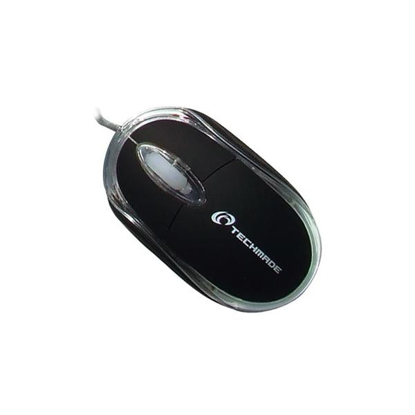 Mouse Techmade TM2023 - 3 tasti con scroll - 800Dpi - Attacco USB - Black