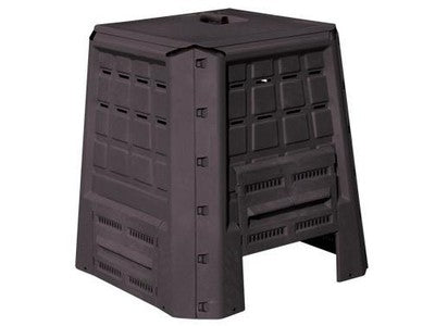 COMPOSTIERE ECOBOX FAST LT. 380 ANTRACITE PER GIARDINO CM.80X80XH82