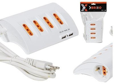 MULTIPRESE DA TAVOLO BRIXO PRESE + SCHUKO + USB