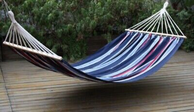 AMACA DOPPIA IN COTONE CON ASSE IN LEGNO CM. 150X200