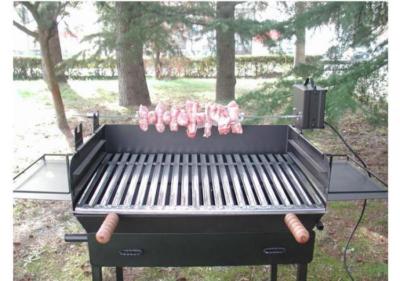 KIT GIRARROSTO ELETTRICO CM. 110x14x16H PER BARBECUE