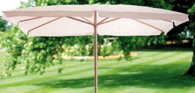 OMBRELLONE GIARDINO MUGHETTO PALO IN LEGNO ECRU MT. 3X4