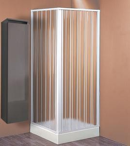 BOX DOCCIA IN PVC A SOFFIETTO PER PIATTI CM. 80/60 X 80/60