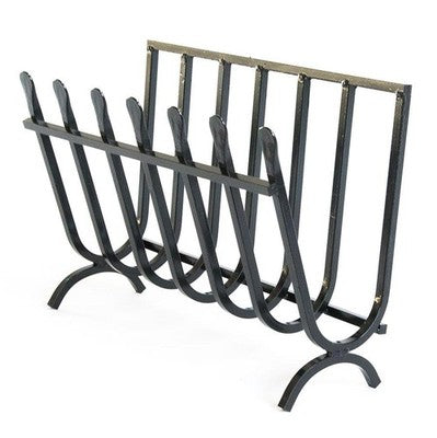 BRUCIALEGNA CULLA FERRO BATTUTO BRUCIA LEGNA PER CAMINETTO CAMINO FUOCO CM60