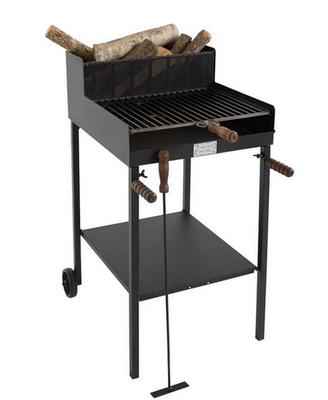 BARBECUE A CARBONE E LEGNA OLIVETO IN FERRO BATTUTO PER 10 PERSONE