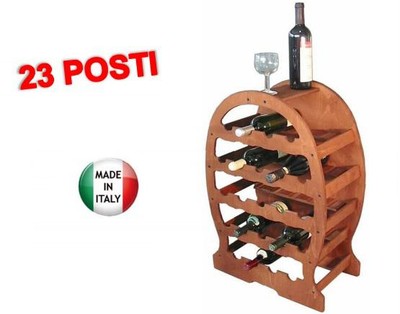 CANTINETTA IN LEGNO BOTTE 23 POSTI CM. 49x26,5x76H CANTINETTE PORTABOTTIGLIE
