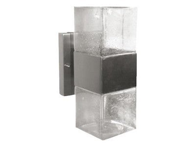 LANTERNE LANTERNA APPLIQUE BURANO IN ACCIAIO INOX ILLUMINAZIONE ESTERNO H. CM.27