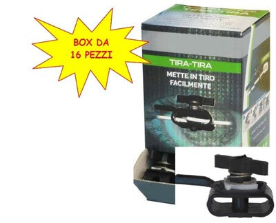 BOX TIRANTI TIRA-TIRA 16 PEZZI BLOCCAGGIO FUNI E CAVI