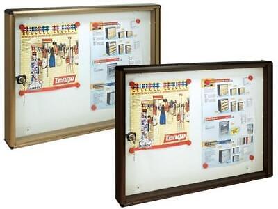 BACHECA VETRINA PORTA AVVISI ALUBOX BC/2 CM.L55xP5xH40