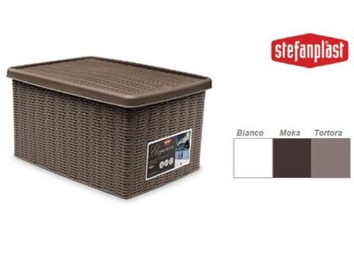 CONTENITORE BAULE BAULETTO MULTIUSO ELEGANCE CM 29x39x21 h DA LT.15