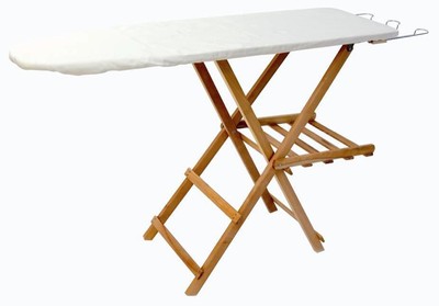 ASSI ASSE DA STIRO RUSTICHELLO PIANO IN LEGNO DI PINO CM.120x32