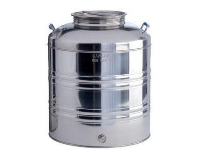 BIDONI CONTENITORI FUSTI OLIO SANSONE ACCIAIO 18/10 LT.50