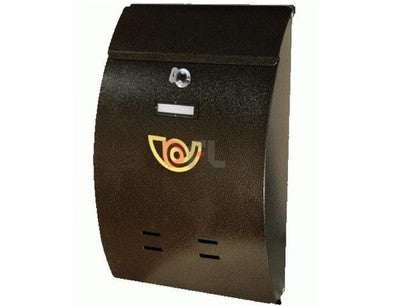 CASSETTA POSTALE PORTA RIVISTA 708B IN FERRO BATTUTO CM.27x12xH40 - ANTRACITE