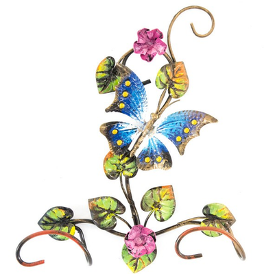 APPENDIABITI LINEA FARFALLA RAMETTO DA PARETE 2 POSTI ATTACCAPANNI