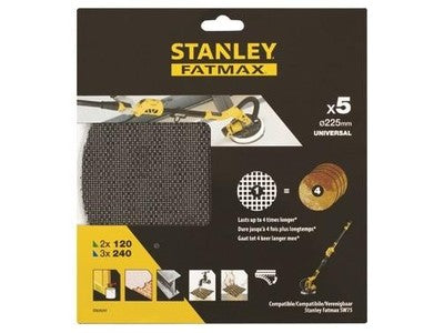 DISCHI ABRASIVI STANLEY FATMAX SFM STA39297 PER LEVIGATRICE A MURO  225 - PZ.5