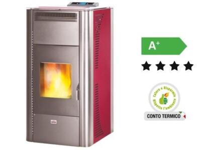 TERMOSTUFE STUFA A PELLETS QUEEN IDRO 24 POTENZA 21,96 Kw - CM.64x57xH127
