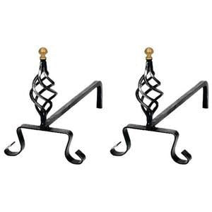 COPPIA ALARI PER CAMINETTI PIGNA