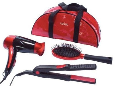 BEAUTY SET PER CAPELLI ARM350 PIASTR + ASCIUGACAPELLI + SPAZZOLA