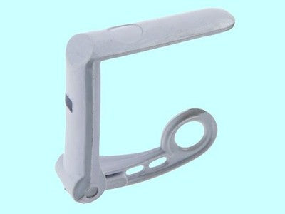 20 PZ FERMATOVAGLIE IN PLASTICA COLORE BIANCO