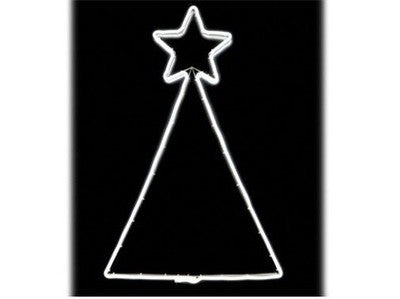 ALBERI DI NATALE 360 LED NEON FLEX PER INTERNO/ESTERNO CM.L60xH89