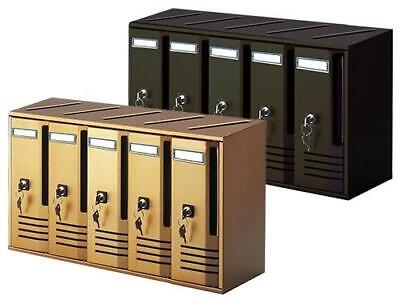 CASSETTA POSTALE BLOCCHIERA VERTICALE POSTA C/4 4 POSTI CONDOMINI CM.42x17X30