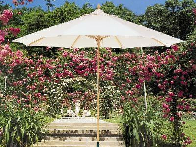 OMBRELLONE GIARDINO TONDO IN LEGNO CM.300 OMBRELLONI ARREDO GIARDINO ESTERN