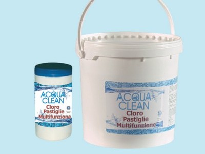 CLORO MULTIFUNZIONE IN PASTIGLIE PER PISCINE KG. 5 ACQUA CLEAN