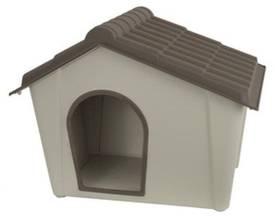 CUCCIA PER CANI IN RESINA CM. 79X59,2X60,8H TORTORA/BEIGE GRANDE