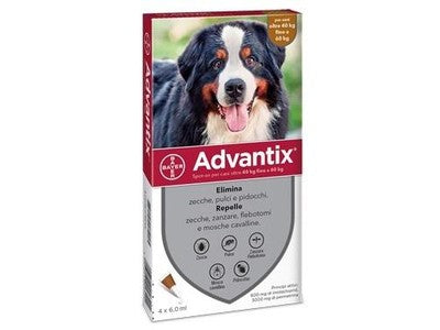 BAYER ADVANTIX CANI 40 a 60 KG. REPELLENTE CANI ANTIPARASSITARI