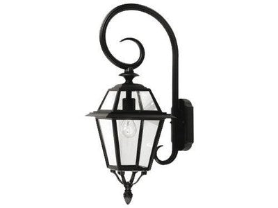 LANTERNA PRAGA ERMES A MURO CON BRACCIO PENDENTE LANTERNE ILLUMINAZIONE CM33x70H
