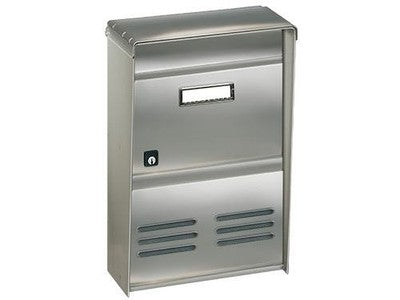 CASSETTA POSTALE RIVISTA ALUBOX DUBLO EVO INOX DR2EIXL PER ESTERNI CM. 26x12xH37