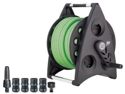 AVVOLGITUBI CLABER KIROS C/ACCESSORI E TUBO 20MT. 1/2" TUBO IRRIGAZIONE GIARDINO