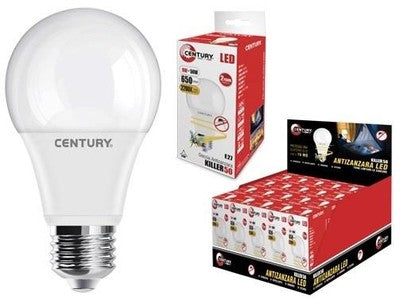 LAMPADINE LAMPADINA CENTURY LED ANTIZANZARE LED 9 Watt (50 Watt)-E27 - 650 LUMEN