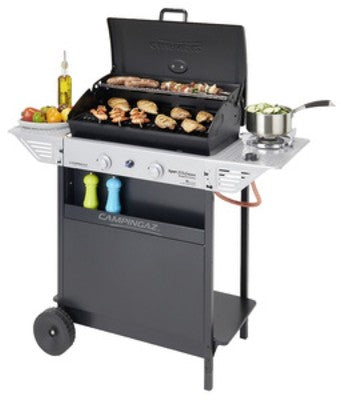 BARBECUE A GAS PIETRA LAVICA CAMPINGAZ XPERT200LS ROCKY CON FORNELLO LATERALE