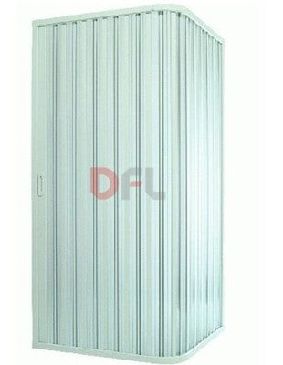 BOX DOCCIA AD UNA PORTA PVC BIANCO CM. 90x90 - H 185 ARREDO BAGNO