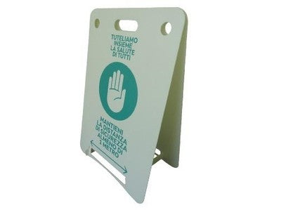 CARTELLI A CAVALLETTO PER DISTANZA SICUREZZA 45X65