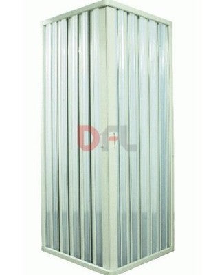 BOX DOCCIA A DUE PORTE PVC BIANCO CM. 80x80 - H 185 ARREDO BAGNO