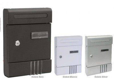 CASSETTA POSTALE GINEVRA IN ACCIAIO VERNICIATO CM. 20,5x6,5x29H