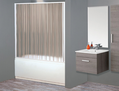 BOX VASCA IN PVC A SOFFIETTO ESTENSIBILE A 1 LATO 140170x150H