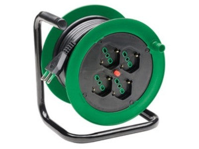 AVVOLGICAVO ELETTRICO 4 PRESE METRI 15 PROLUNGA CAVI ELETTRICI