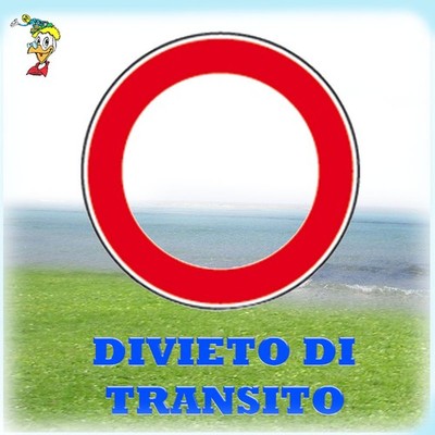 CARTELLI SEGNALETICI STRADALI DA CANTIERE DIVIETO DI TRANSITO DIAMETRO CM. 60